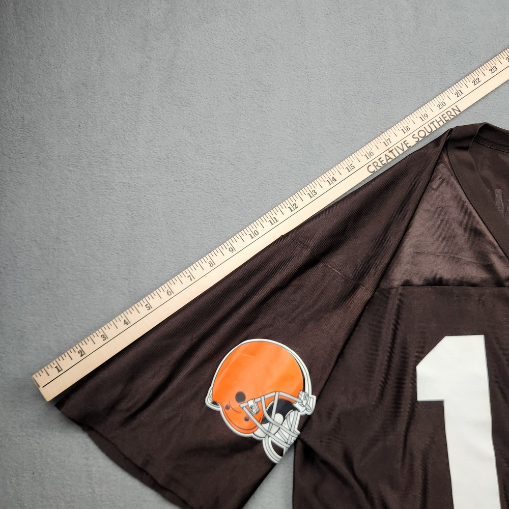 NFL Players Cleveland Browns Brady Quinn 10 Jersey‎ Mens Large Brown Football - Picture 5 of 16